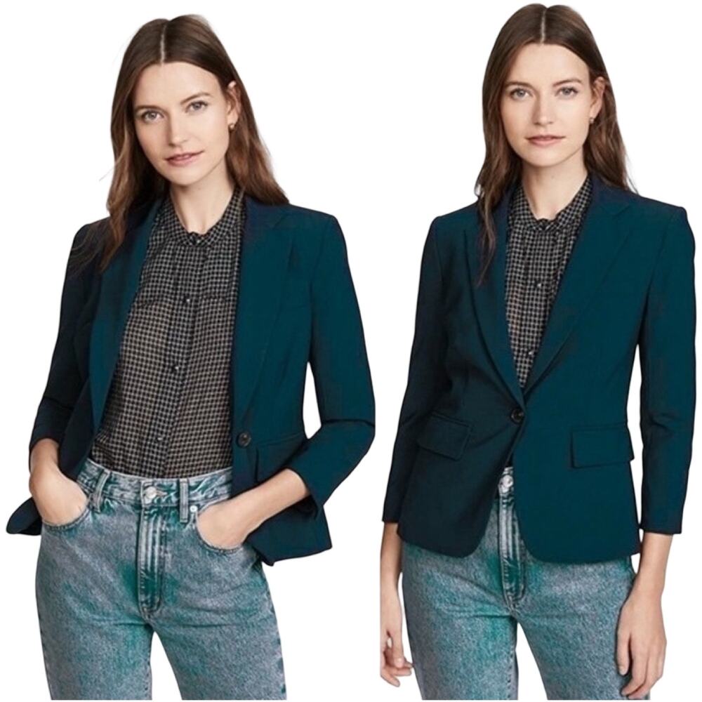 Veronica Beard Teal Blue Green Blazer